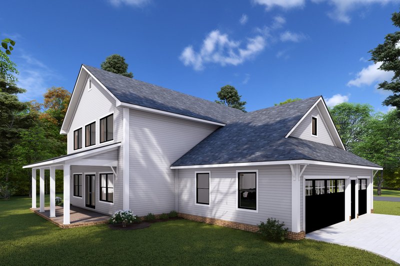 House Design - Exterior - Other Elevation 2 for Farmhouse House Plan #513-2260 - 4 bed, 3.5 bath