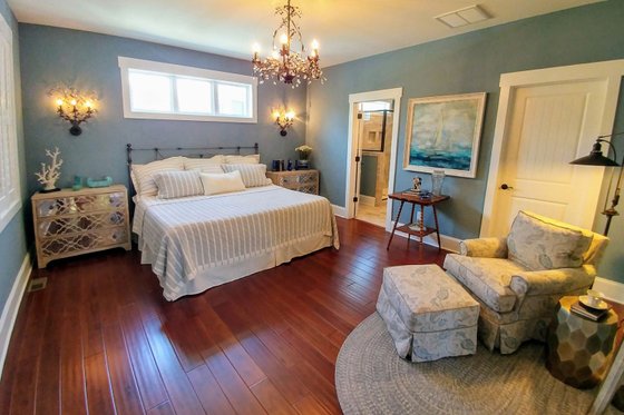 Interior - Master Bedroom for Craftsman House Plan #461-20 - 3 bed, 2 bath