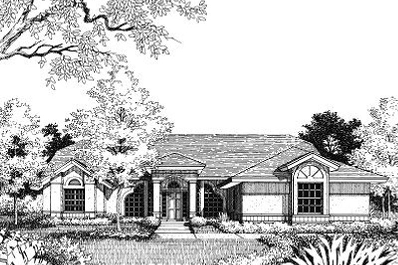 House Design - Mediterranean Exterior - Front Elevation Plan #417-149