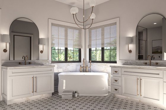Interior - Master Bathroom 1 for Victorian House Plan #455-376 - 3 bed, 2.5 bath