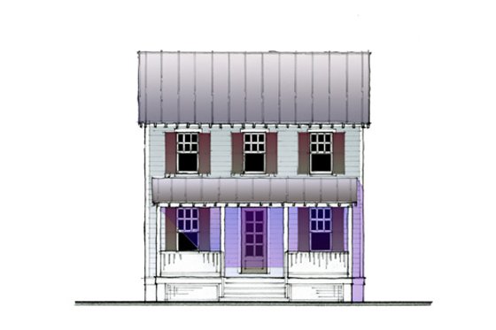 Exterior - Other Elevation for Cottage House Plan #514-18 - 3 bed, 2 bath