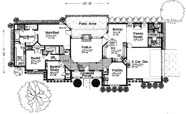 European Floor Plan - Main Floor Plan #310-260