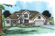 Traditional Style House Plan - 4 Beds 4 Baths 2772 Sq/Ft Plan #20-1788 