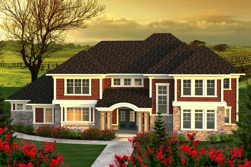 Home Plan - Traditional Exterior - Front Elevation Plan #70-1184