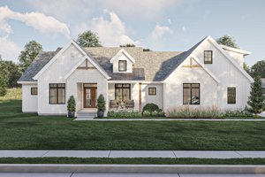 Farmhouse Exterior - Front Elevation Plan #455-664