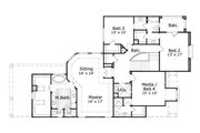 European Style House Plan - 4 Beds 3.5 Baths 3746 Sq/Ft Plan #411-459 
