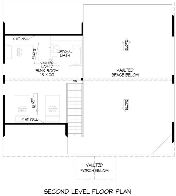 Architectural House Design - Country Floor Plan - Upper Floor Plan #932-983