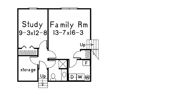 House Plan Design - Farmhouse Floor Plan - Lower Floor Plan #57-524