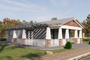Craftsman Style House Plan - 1 Beds 1 Baths 746 Sq/Ft Plan #1106-51 
