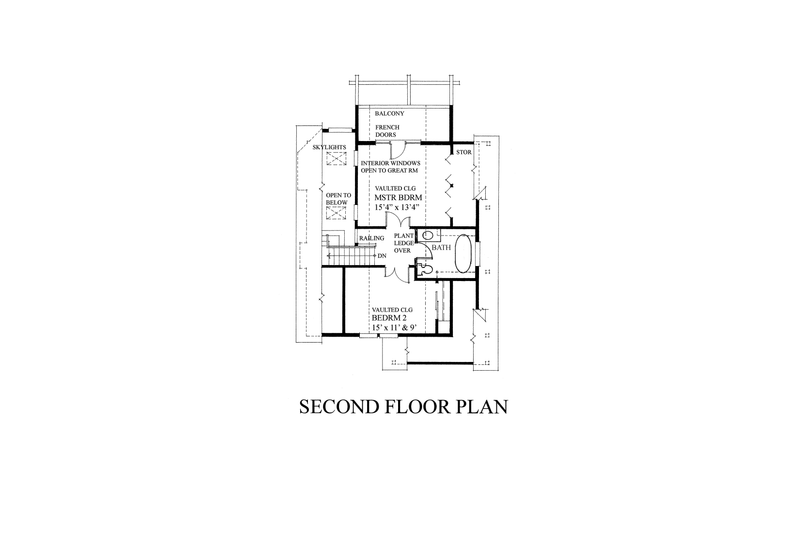 Architectural House Design - Floor Plan - Other Floor 2 for Traditional House Plan #118-145 - 3 bed, 2 bath