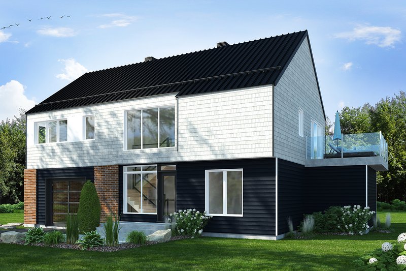 House Plan Design - Contemporary Exterior - Front Elevation Plan #23-2648