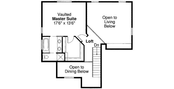 Home Plan - Traditional Floor Plan - Upper Floor Plan #124-354