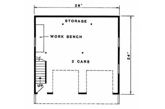 Floor Plan - Main Floor for Country House Plan #116-226, 0 bath