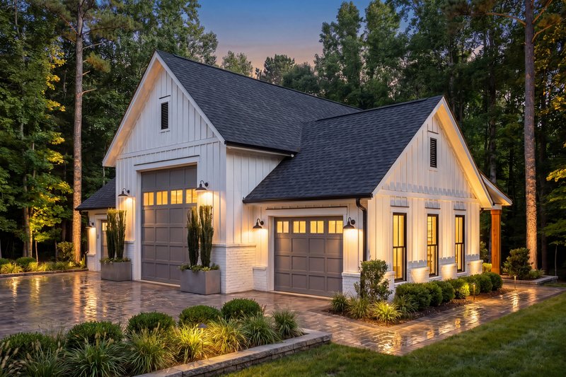 House Blueprint - Exterior - Front Elevation 6 for Farmhouse House Plan #430-431, 0 bath