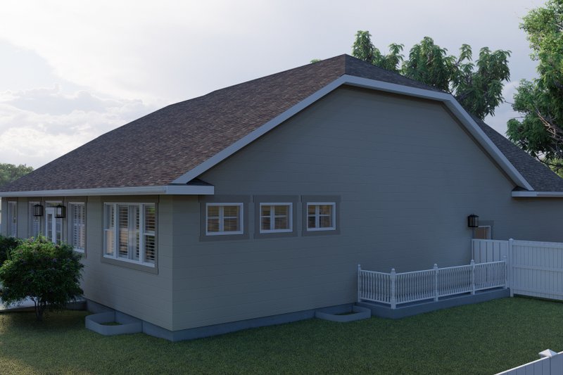 House Design - Exterior - Other Elevation 1 for Ranch House Plan #1060-101 - 3 bed, 2 bath