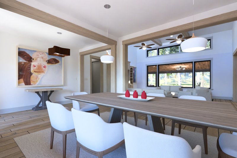Home Plan - Interior - Dining Room for Modern House Plan #1069-45 - 3 bed, 2.5 bath