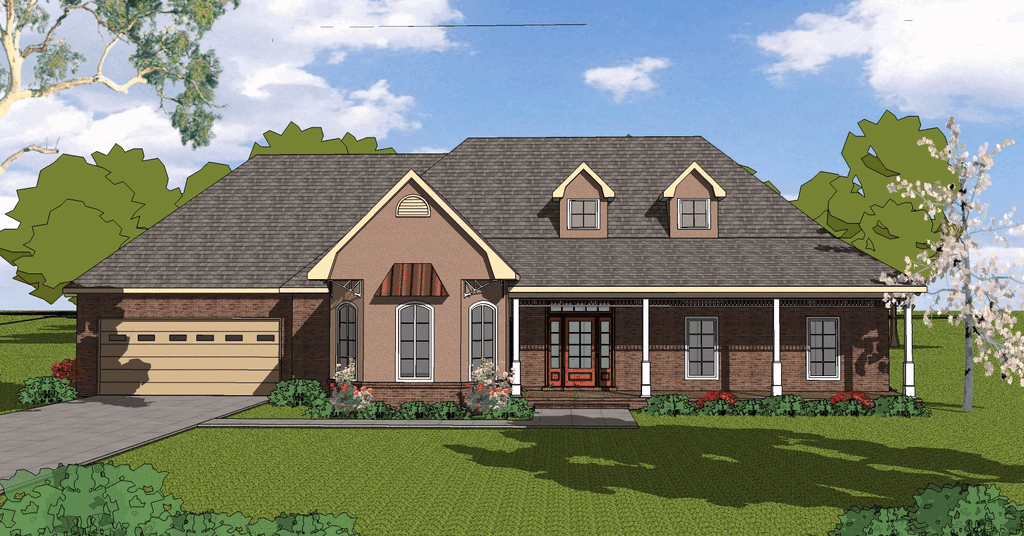 Traditional Style House Plan 3 Beds 2 Baths 1700 Sq/Ft Plan 8114