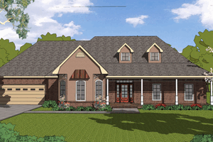 Traditional Exterior - Front Elevation Plan #8-114
