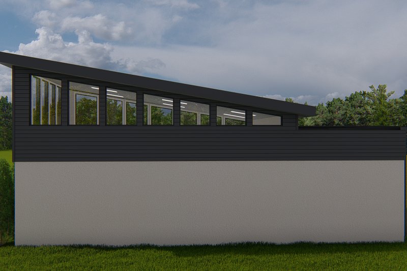 Architectural House Design - Exterior - Rear Elevation 1 for Modern House Plan #1060-144, 0 bath