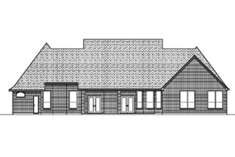 Home Plan - Exterior - Rear Elevation for European House Plan #84-398 - 3 bed, 2.5 bath