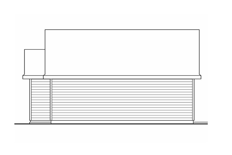 Home Plan - Exterior - Other Elevation for Traditional House Plan #124-790 - 1 bed, 1 bath