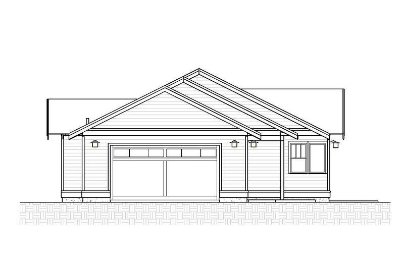Dream House Plan - Exterior - Rear Elevation for Craftsman House Plan #895-96 - 3 bed, 2 bath