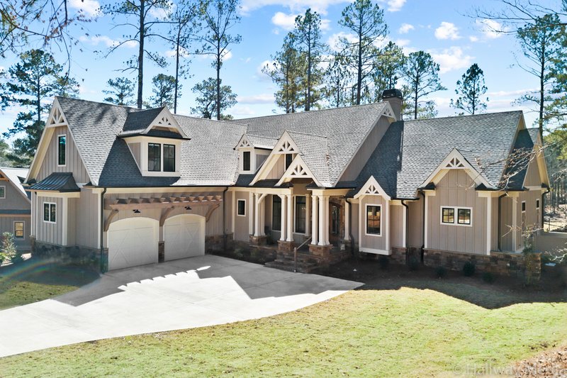 Architectural House Design - Exterior - Front Elevation 3 for Craftsman House Plan #54-482 - 4 bed, 4.5 bath