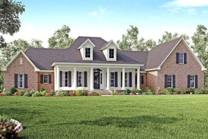 Dream House Plan - Country Exterior - Front Elevation Plan #430-135