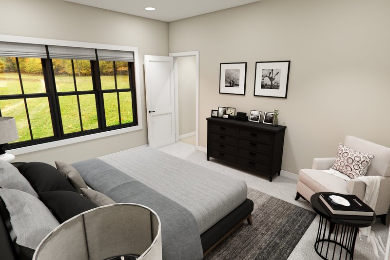 House Blueprint - Interior - Master Bedroom for Craftsman House Plan #51-1385 - 4 bed, 3.5 bath