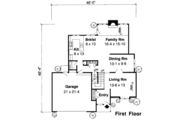 Traditional Style House Plan - 3 Beds 2.5 Baths 2044 Sq/Ft Plan #312-347 