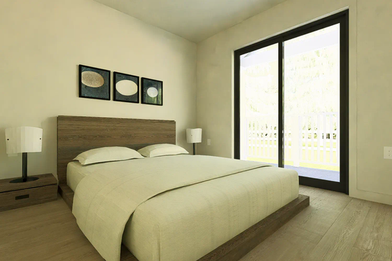 Interior - Master Bedroom for Cottage House Plan #126-281 - 1 bed, 1 bath