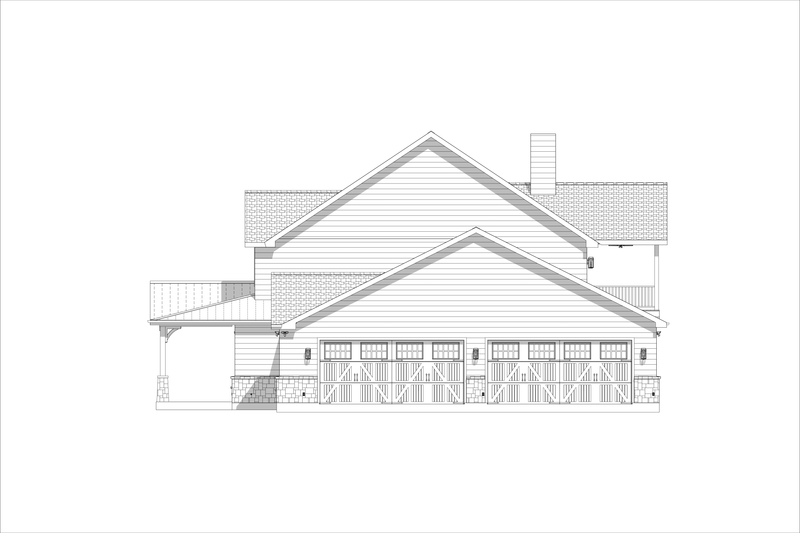 Dream House Plan - Exterior - Other Elevation 3 for Farmhouse House Plan #1127-21 - 4 bed, 3.5 bath