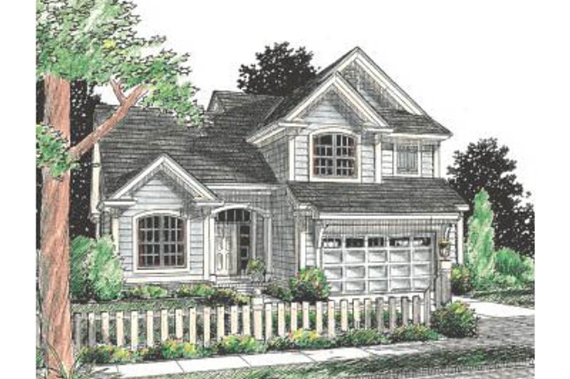 Home Plan - Traditional Exterior - Front Elevation Plan #20-349