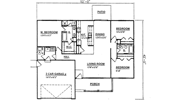 Farmhouse Floor Plan - Main Floor Plan #116-210
