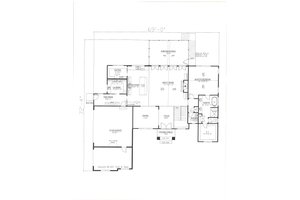 Floor Plan - Main Floor for Farmhouse House Plan #437-129 - 3 bed, 3.5 bath