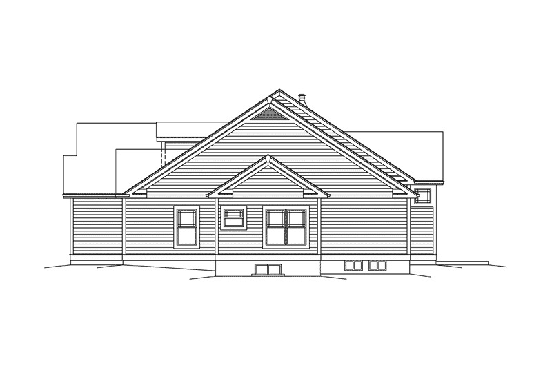 Home Plan - Exterior - Other Elevation 1 for Traditional House Plan #57-613 - 4 bed, 2.5 bath