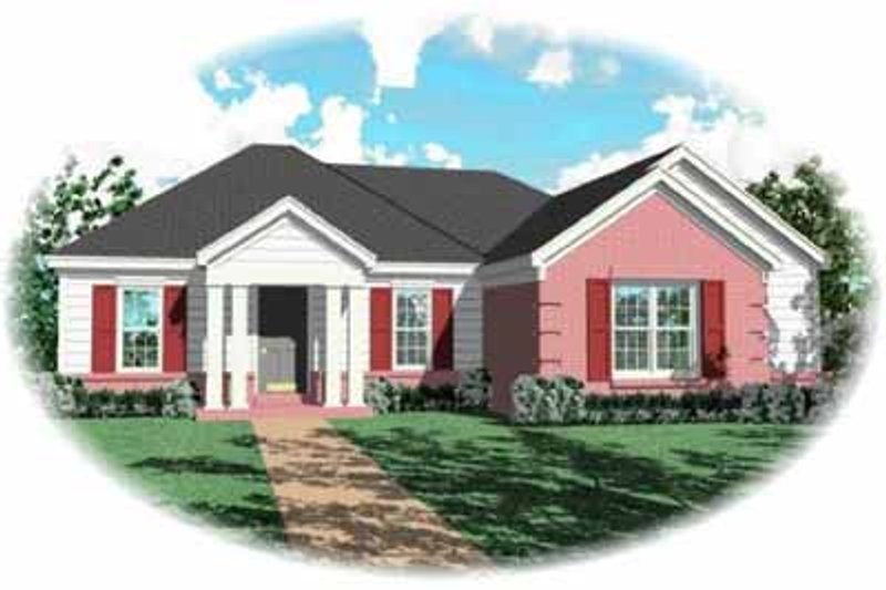 Southern Style House Plan - 3 Beds 2 Baths 1551 Sq/Ft Plan #81-238