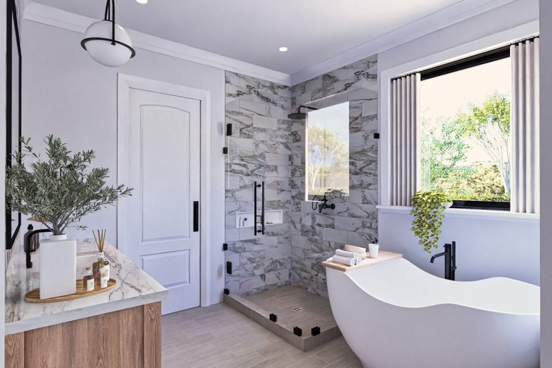 House Design - Interior - Bathroom 1 for Farmhouse House Plan #119-473 - 3 bed, 3.5 bath