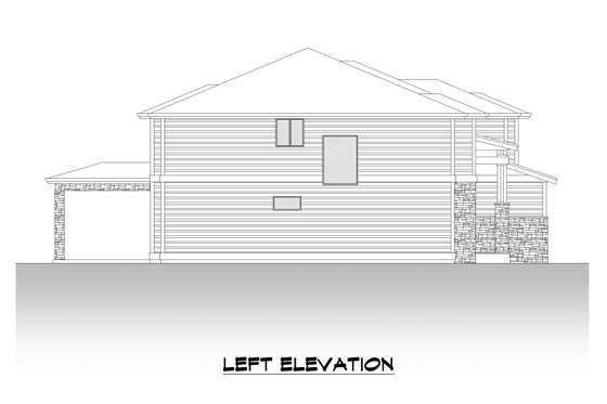 Exterior - Other Elevation 2 for Contemporary House Plan #1066-125 - 5 bed, 4.5 bath