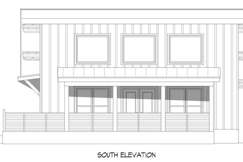 Architectural House Design - Exterior - Other Elevation 1 for Contemporary House Plan #932-908 - 2 bed, 1 bath