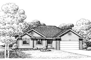 Traditional Exterior - Front Elevation Plan #20-2050