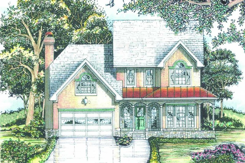 Home Plan - Traditional Exterior - Front Elevation Plan #405-341