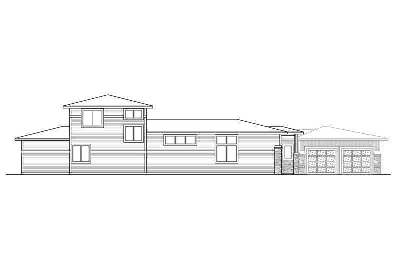 House Plan Design - Exterior - Other Elevation 1 for Contemporary House Plan #124-1303 - 3 bed, 2.5 bath