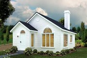 Cottage Style House Plan - 1 Beds 1 Baths 527 Sq/Ft Plan #57-495 