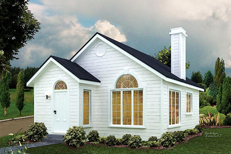 Dream House Plan - Cottage Exterior - Front Elevation Plan #57-495