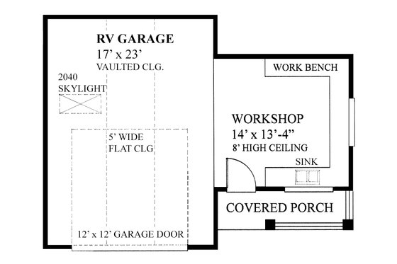 Floor Plan - Main Floor for Traditional House Plan #118-175, 0 bath