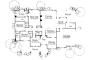 Southern Style House Plan - 3 Beds 3 Baths 2521 Sq/Ft Plan #120-110 
