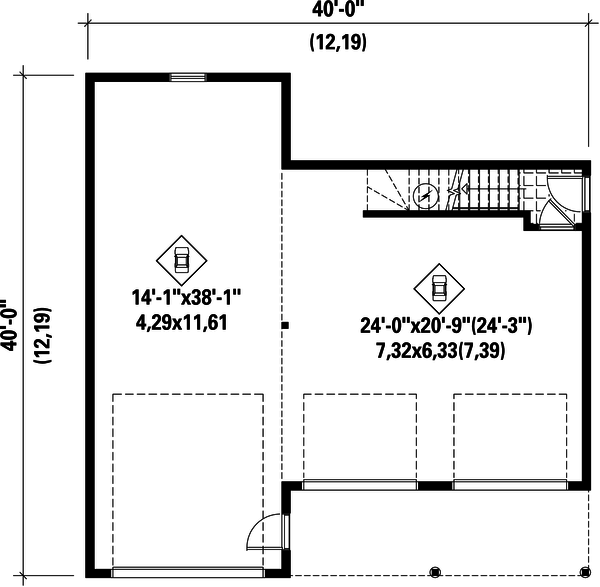 Country Floor Plan - Main Floor Plan #25-4754