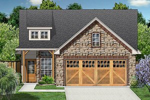 Craftsman Exterior - Front Elevation Plan #84-285