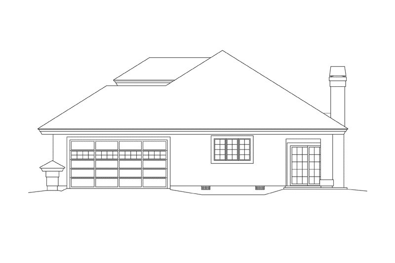 Dream House Plan - Exterior - Other Elevation 1 for Beach House Plan #57-677 - 2 bed, 2 bath